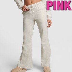 Victoria Secret PINK Everyday High Waisted Fleece Flare Sweat Pants like NEW M
